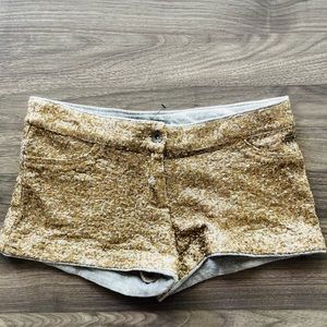 GUESS Gold Sequin Short
